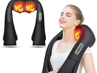 MASAJEADOR DE ESPALDA Y CUELLO CON 22% DE DESCUENTO