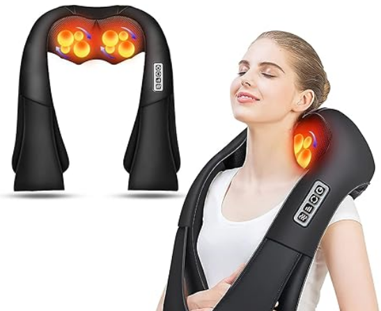 MASAJEADOR DE ESPALDA Y CUELLO CON 22% DE DESCUENTO