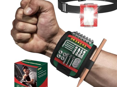 Pulsera magnética, cinturón de herramientas con luz LED 25% de Descuento